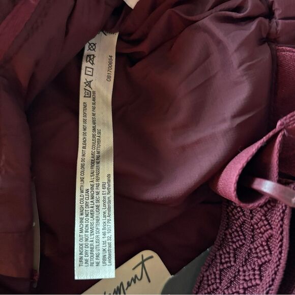 NWT free people movement dew point ski pants overalls maroon oxblood wine - Picture 8 of 9